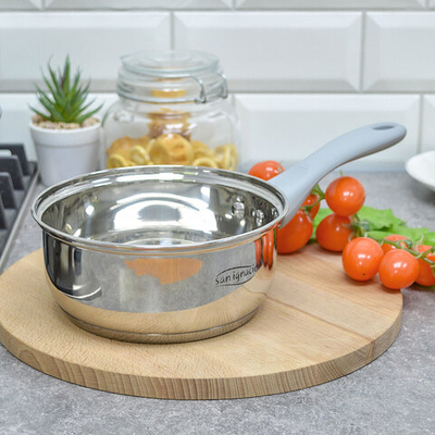 Набор кастрюль 3 предмета (2,1л, 2,9л, ковш 1,5л) нерж "Bergner"