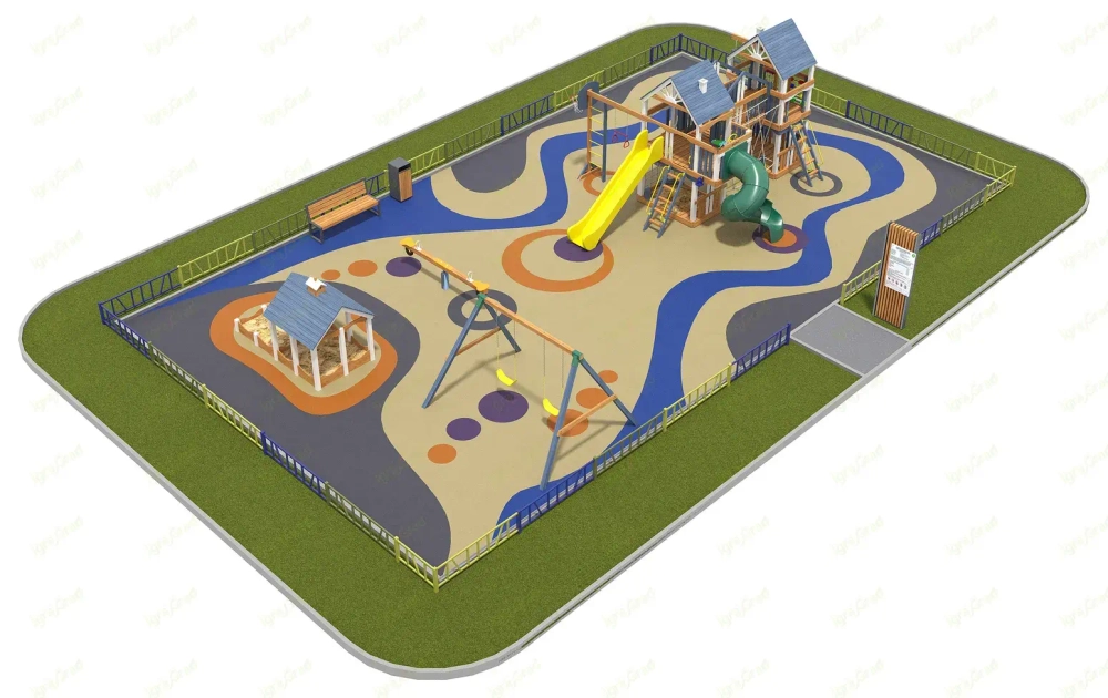 Детская площадка IgraGrad Шато Sun (мод.1) для общественных мест. ЦЕНА ПО ЗАПРОСУ