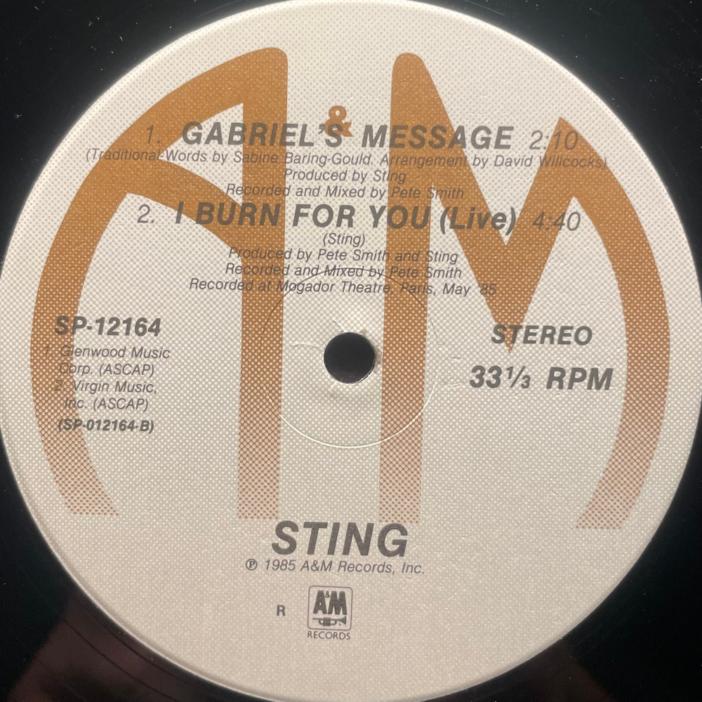 Sting ‎– Russians (США 1985г.) EP