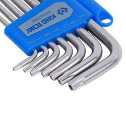 Набор Г-образных ключей TORX с отверстием, T10-T40, 7 предметов KING TONY 20407PR