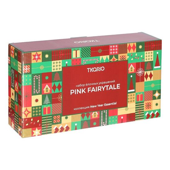 Набор ёлочных украшений pink fairytale из коллекции new year essential