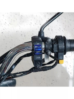 Кнопка вкл/выкл с USB разъемом и световым индикатором для руля мотоцикла