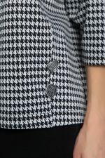 Джемпер Эдельвейс (черно-белая) Б12403-18 LT Collection