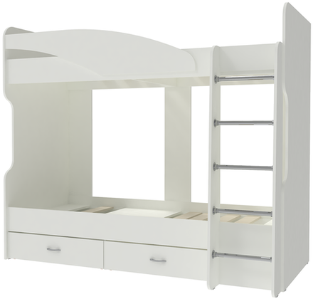 Двухъярусная кровать КарИВи Мийа 2 Белый  Белый