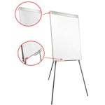 Доска-флипчарт магнитно-маркерная 70х100 см, ГАРАНТИЯ 10 ЛЕТ, РОССИЯ, BRAUBERG Стандарт, 235526