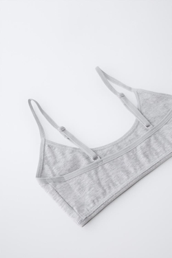 ZARA НАБОР ИЗ ТРЕХ ТОПОВ СО СТРАЗАМИ, РАЗНОЦВЕТНЫЙ