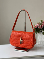 77-8872 ORANGE Сумка женская, нат.кожа 24*8*17