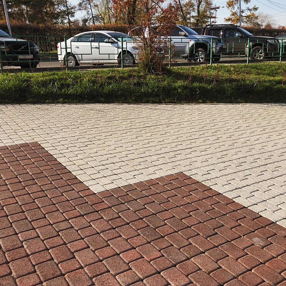 Тротуарная плитка КЛАССИКО Листопад гранит Клинкер, комплект из 2 видов плит