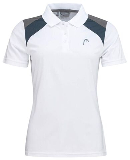 Женское поло Head Club 22 Tech - white/navy