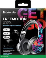 Наушники Defender FreeMotion B595 Black/Graffiti (63597)