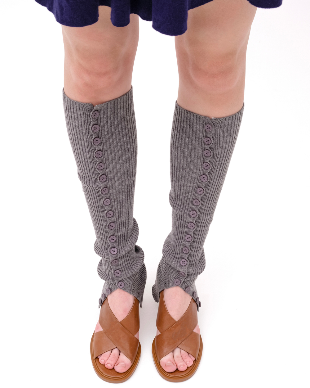 Гамаши с пуговицами Рыбья чешуя