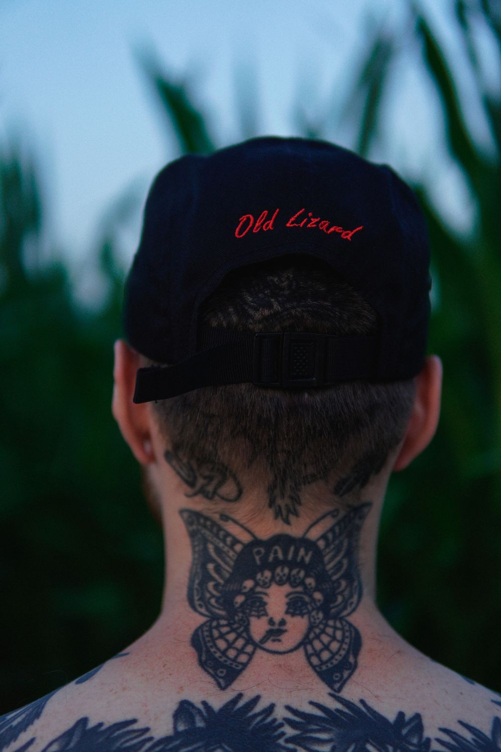 Кепка Old Lizard 5-panel cap Bones Черная