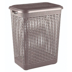 Корзина для белья 50л, 420х310х560 мм (коричневый)