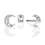 Серьги-пусеты «Тайна красоты» из белого золота