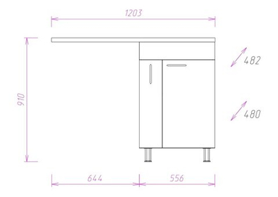 Тумба Onika НАВИ 60.12 с раковиной Onika 120