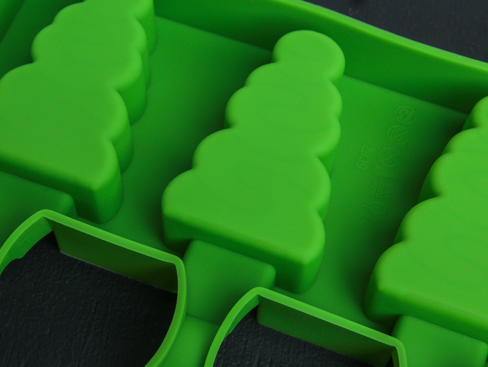 Форма для эскимо «Ёлочка», 19,5х13х2,5 см, 4 ячейки