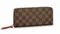 Женский кошелек Louis Vuitton Clemence коричневый