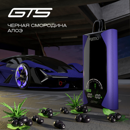 Fummo GTS18000 Чёрная смородина алоэ 18000 затяжек 20мг (2%)