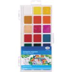 Краски акварельные ГАММА "Классическая", 21 цв., медовая, без кисти, пластиковый корпус, европодвес, 1009197