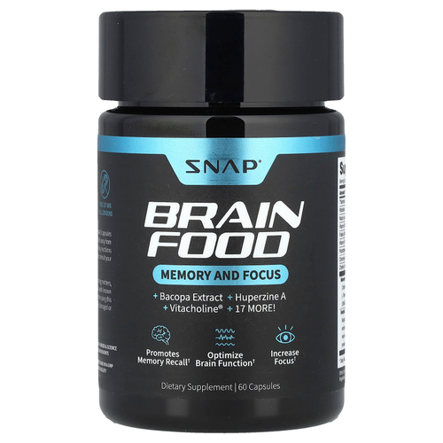 Snap Supplements, Brain Food, 60 капсул