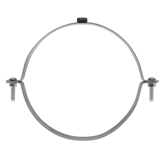 Хомут для воздуховода SHUFT без резинового профиля 160 мм (гайка) — (1)