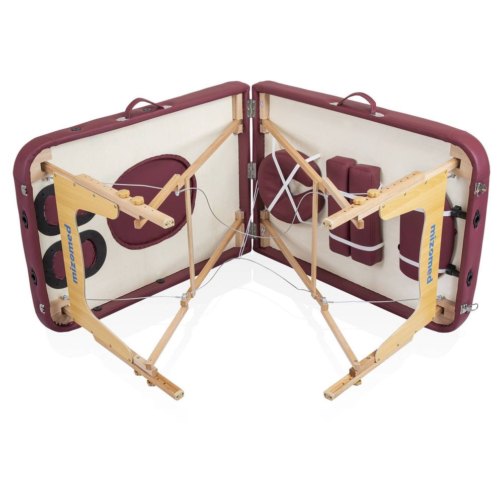 Массажный стол Mizomed Premium DUO для беременных с вырезом, складной