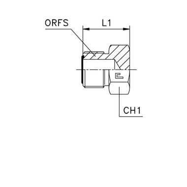 Заглушка ORFS 1.3/16" с наружной резьбой CAST