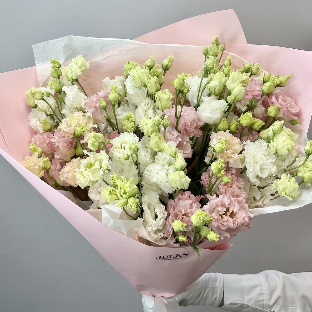 «Контражур» моно букет из эустомы 13шт