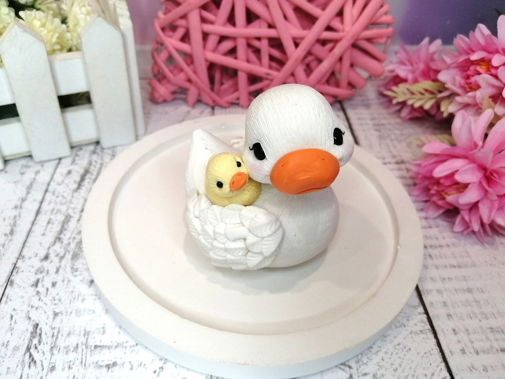 Силиконовая форма Уточка с малышом