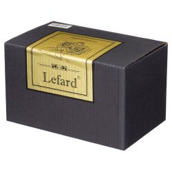 МАСЛЕНКА "LEFARD GOLD GLASS" 17,5*10,5 СМ. ВЫСОТА=9 СМ. (КОР=24ШТ.)