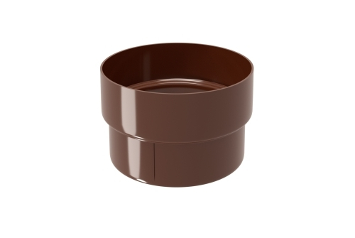 Муфта трубы соединительная ПВХ стандарт шоколад GL