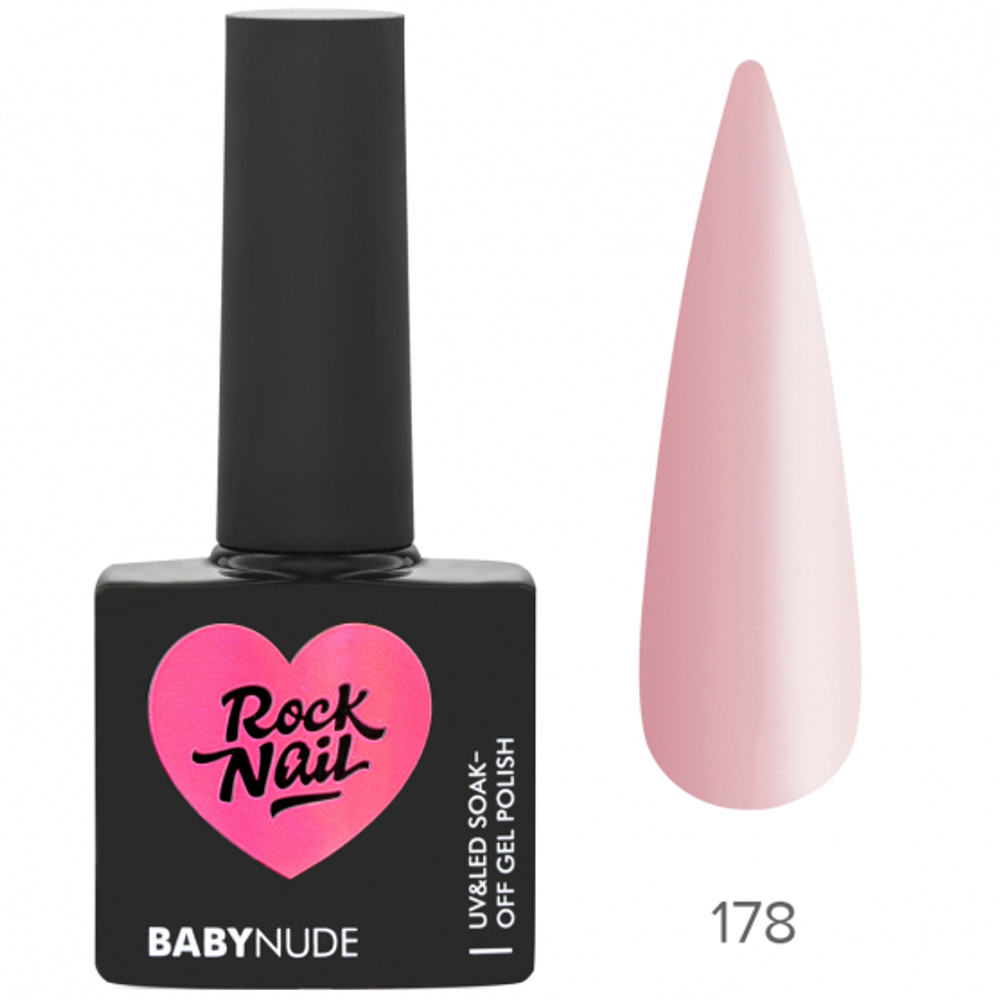 RockNail Гель-лак BabyNude 178 Fairy Dream, 10мл