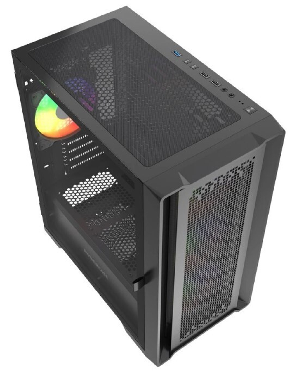 Корпус mATX Powercase ByteFlow Micro Black LE