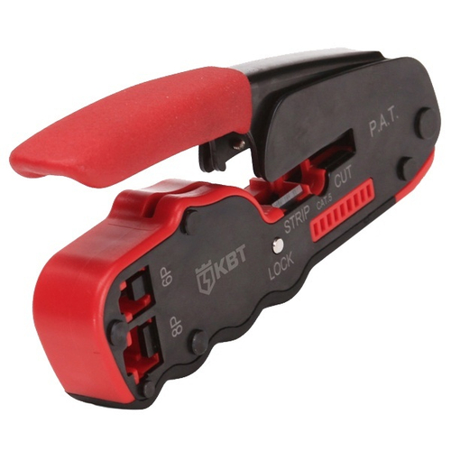 Обжимные клещи JT-04 с 2 встроенными модулями для RJ-45, RJ-12, RJ-11 67376