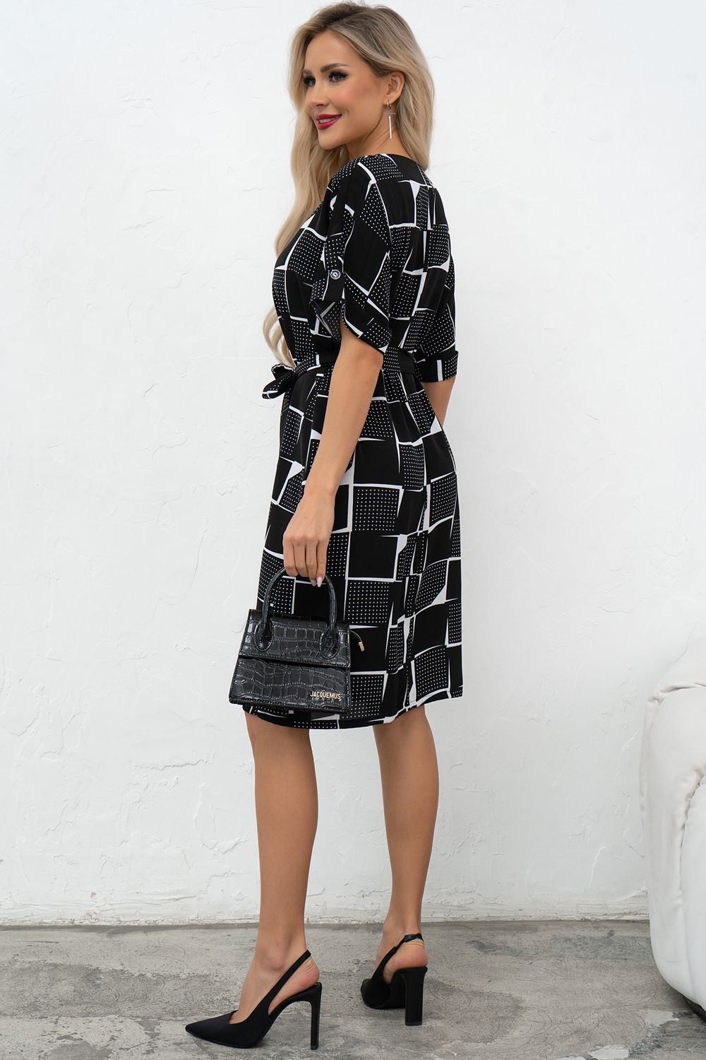 Платье Азалия (черный/белый)-52р-р Р11-1211/3 Nikol