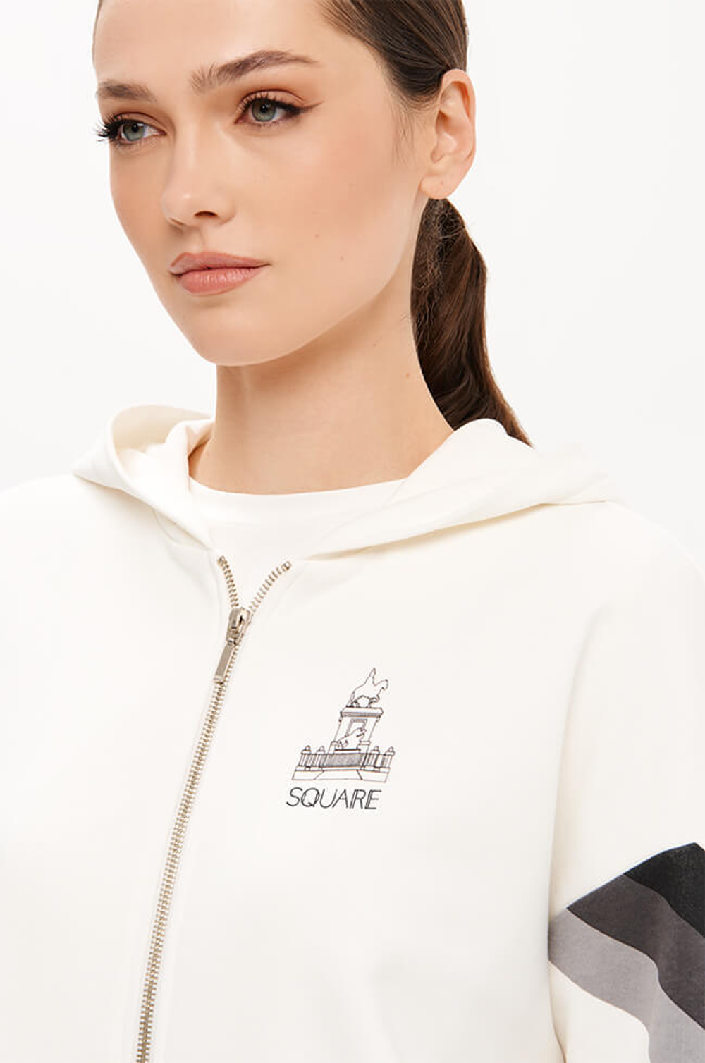 1943 Толстовка женская (молочный)