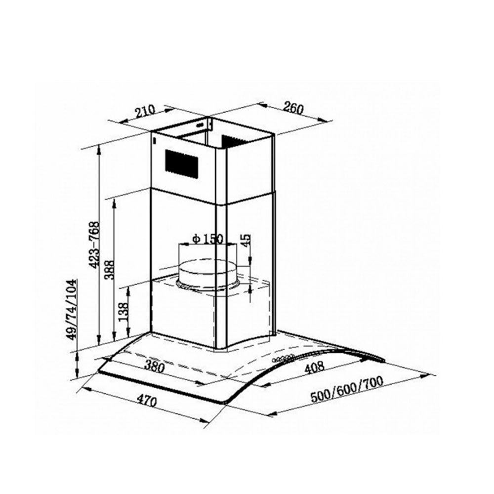 Кухонная вытяжка MAUNFELD Ancona PlusA 60 нержавеющая сталь\прозрачное стекло фото 16