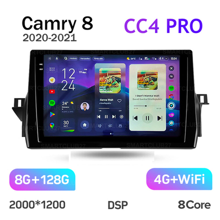 Teyes CC4 Pro 10,2" для Toyota Camry 8 2020-2021