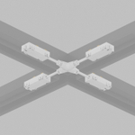 TR2116-WH Гибкий Х-образный, электрический коннектор трека SMART, белый