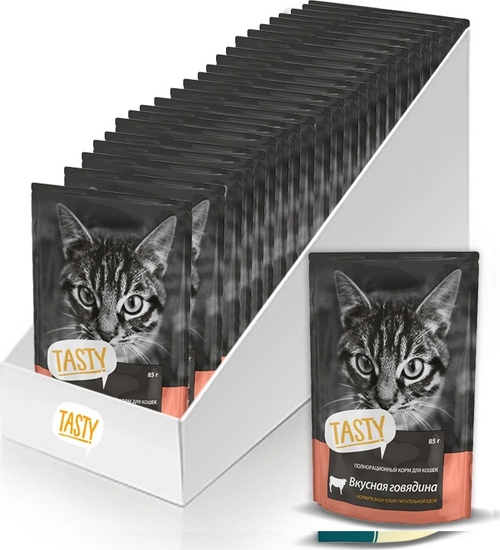 Влажный корм Tasty  для взрослых кошек