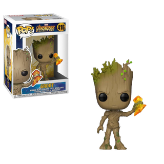 Фигурка Funko POP! Bobble: Marvel: Avengers Infinity War S2: Groot with Stormbreaker