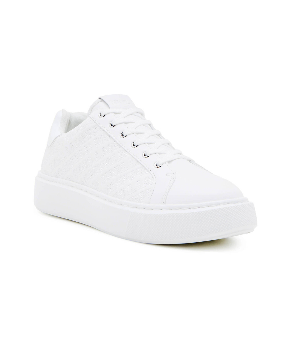 Кожаные кроссовки maxi kup Karl Lagerfeld - белый(KL62214)