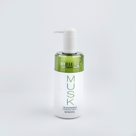 MOCHEQI Professional Musk Anti-Grease Shampoo — шампунь для жирной кожи головы с кератином и маслом чайного дерева