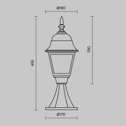 Ландшафтный светильник Outdoor O004FL-01B