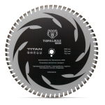Диск алмазный отрезной для армированного бетона TOPALMAZ TITAN, диаметр 600, 800 мм, посадочное 25,4 мм, высота сегмента 13,5 мм