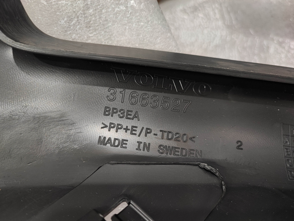 Юбка переднего бампера Volvo XC90 2 14-19 Новая Оригинал 31663527