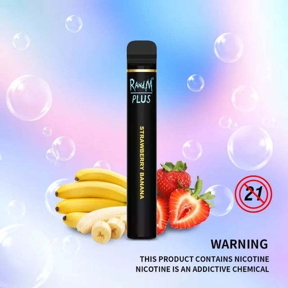 RandM 800 Plus - Strawberry Banana (2% nic)