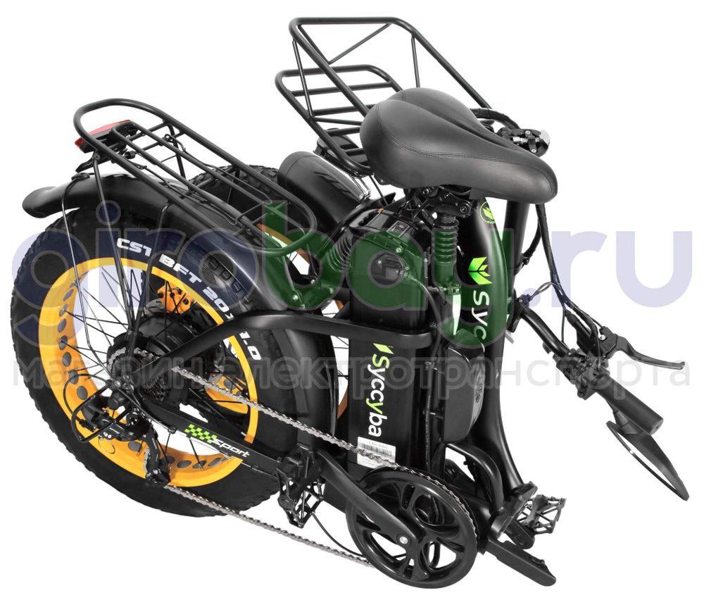 Электровелосипед Syccyba F11 Pro 2025 года (48V/15Ah) - Жёлтый обод фото №14