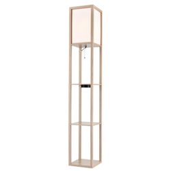 8091/1F COMFI LN26 459 дерево/белый, дерево/текстиль Торшер Е27 1*60W 220V PRACTIC