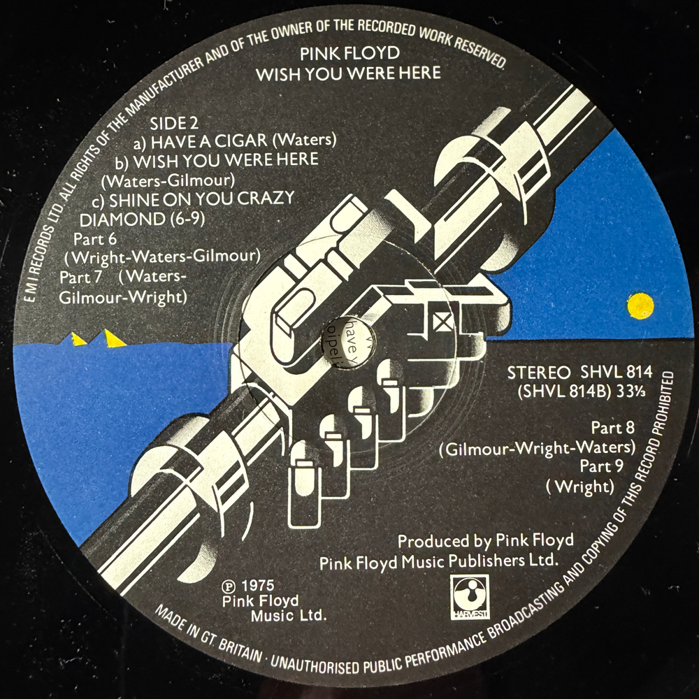 Pink Floyd - Wish You Were Here (Англия 1975г.)